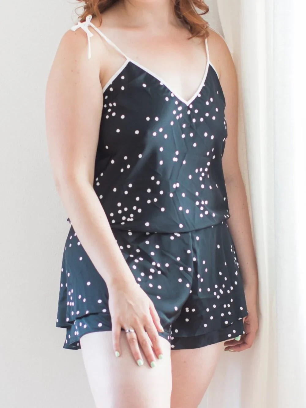 Kate Spade New York polka dot bathrobe & romper Size XL